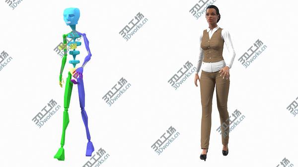 images/goods_img/20210312/3D Light Skin Business Style Woman Rigged/3.jpg